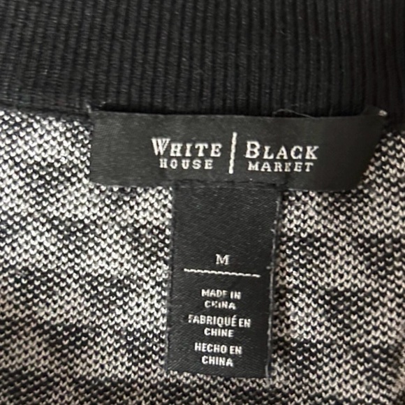 WHBM geometric print black & white sweater - Picture 4 of 12